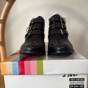 OFFICE UK Black Leather Boots